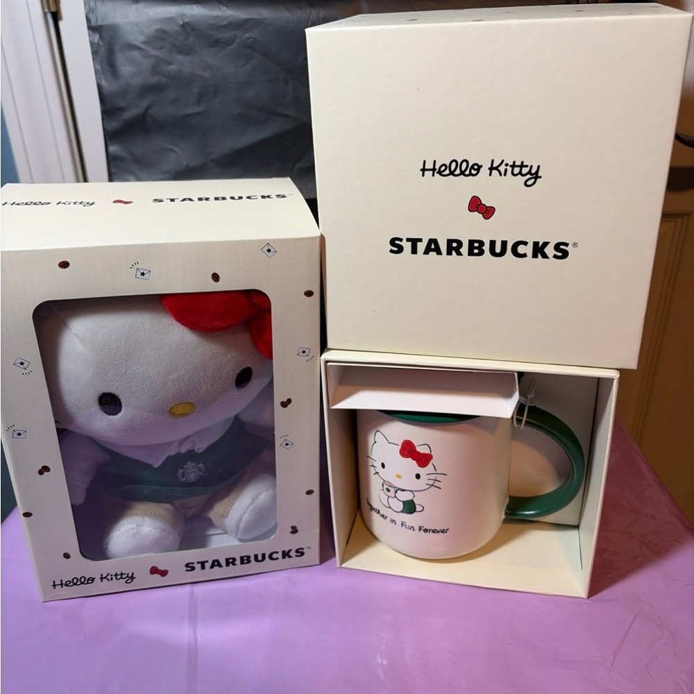 Starbucks Hello Kitty Plush and Mug Gift Set